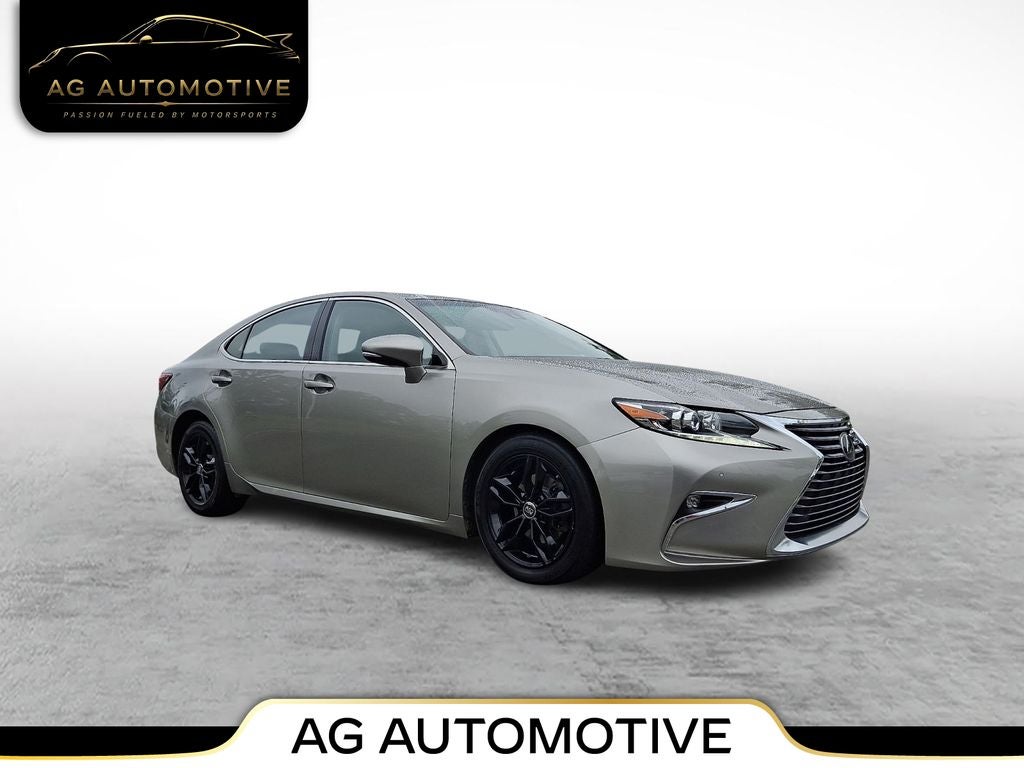 2017 Lexus ES 350 in Satin Cashmere Metallic — front three-quarter view